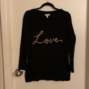 LC Lauren Conrad Love sweater
